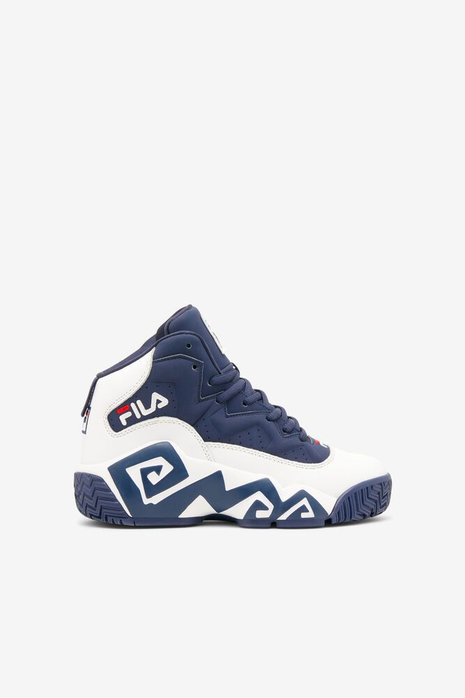 Fila Sneakers Mb Kids White/Navy - India EBU-812064